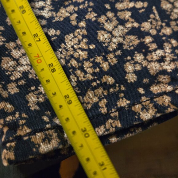 Blue printed straight leg Jeans - Picture 7 of 8